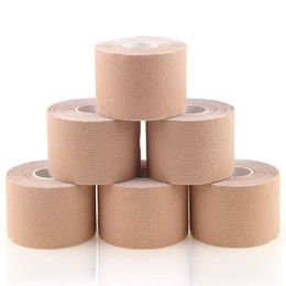 3/6 Rolls Precut Kinesiology Tape Elastic Therapeutic Sports Tape for Shoulder Knee Elbow Ankle Waterproof Breathable Latex Free Q0913