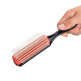 Hair brushes salon hairdressing straight curly Spare ribs style massage comb tools Hard rubber sole for durability