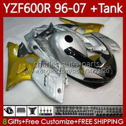 Karosserie + Tank für Yamaha Thundercat YZF600R Gold Silber YZF 600R 600 R 96–07 Karosserie 86Nr