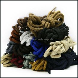 Shoe Parts & Accessories Shoes Outdoor 9 Colors Hiking Boots Laces 120 Cm Round Rope Shoelaces Fashion Casual Boot Lace Drop Delivery 2021 X
