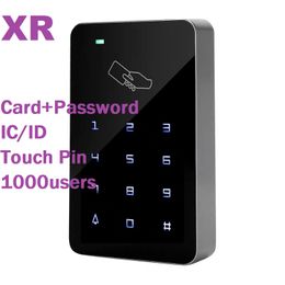 Xiruoer-1set 125khz RFID Access Control keypad reader access System Digital RFID Keypad Door Electric Lock opener 13.56mhz RFID card reader 1000 users