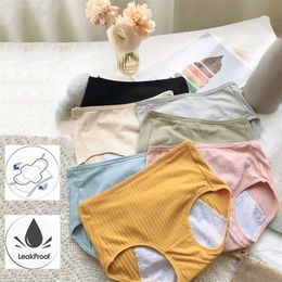 Panties for Menstruation Cotton Menstrual Panties Plus Size Culottes Menstruelles Bragas Menstruales Femme Culottes Menstruelles Y0823