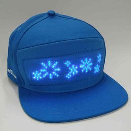 Wholale Fashion Cheap Programmable Advertising Hat With Led Light