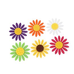 Decorative Flowers & Wreaths 20 Pcs Children's Jewelry Accessories Felt Cloth Sunflower Korean Handmade DIY