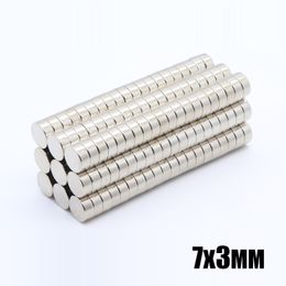 50pcs N35 Round Magnets 7x3mm Neodymium Permanent NdFeB Strong Powerful Magnetic Mini Small magnet