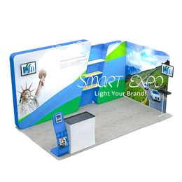 Exhibition Business Booth Displays for Vivid Advertising Display with Frame Kits Custom Full Colour Printed Graphics Carry Bag