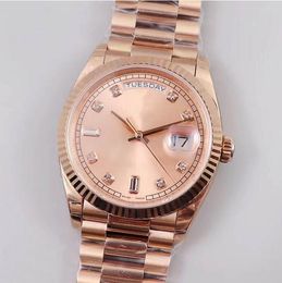 move202023 fashion watches classic waterproof women's watch 36MM week calendar stainless steel casual business automatic machine R019