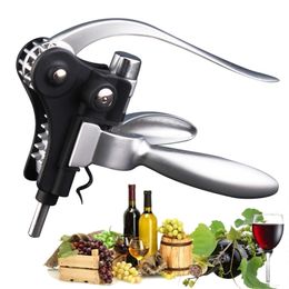 Manual Rabbit Wine Bottle Opener Zinc Alloy Red Wine Opener Creative Corkscrews Professional Wine Opener Kitchen Bar Tools 210915