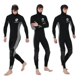 Swim Wear 5mm Neoprene Diving Wetsuit Full Length Long Sleeve Wet Suit One Piece Front Zip Surfing Anti-UV Swimsuit Snorkeling Swimwear