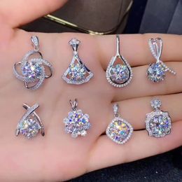 Diamond Fan-Shaped Pendant Geometric Pendants Accessories Necklace For Women Fashion 2021 Trend Accessories Women Jewellery Necklaces