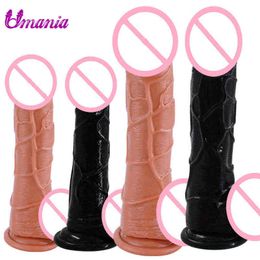Nxy Sex Products Dildos Wearable Dildo Women's Real Panties Lesbian Toys Big with Suction Strap for Adults 1227