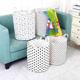 Folding Laundry Basket for Storage of Toys Clothing Bucket Organiser Holder Household Hamper 210423