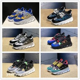 Sapatos casuais italianos luxuosos tênis reflexivos de reação em altura triplo preto branco camurça multicolorida vermelho azul amarelo fluo tan sapato masculino feminino Trainers