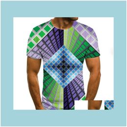 & S Mens Clothing Apparel2021 Spiral Geometric Men Graphic T-Shirts Summer 3D Print Casual Streetwear Cosplay Costume T Shirt Fashion Haraju