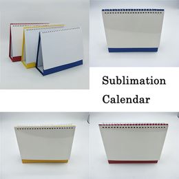 8 inches Small Desk Calendar Party 2021-2022 Sublimation Stand Up Calendars To-Do List Suit Record Book for Office School