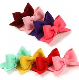 Bowknot Hairpin Three-dimensional bow Hair Accessories Sweet Girl Ornaments Children's bobby pin space cotton WMQ679
