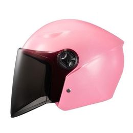 2022 visière demi casque Casques de moto 2 Cadeaux DOT Casque à double visage approuvé double objectif double visière moto capacete de moto casco pour adultes