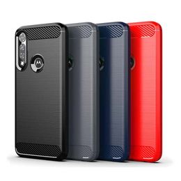 -Carbone Fiber Texture TPU Cassu для Motorola G Power Play Stylus One Ace 5G Moto G7 G8 G9 Play E5 E6 PLUS Z3 Z4
