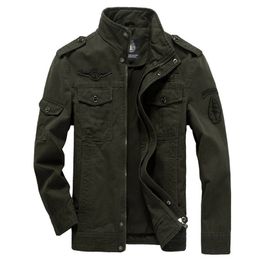 Cotton Military Jacket Men Autumn Soldier MA-1 Style Army Jackets Male Brand Slothing Mens Bomber Plus Size M-6XL 211217