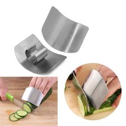 1Pc Stainless Steel Knife Finger Hand Guard Finger Protector For Cutting Slice Chop Safe Slice Cooking Finger Protection Tools