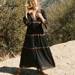 Vestidos De Hippie Negro Oferta Online | DHgate.com
