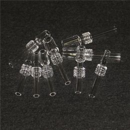 10mm 14mm 18mm Quartz Nectar Tips Smoking Thick Straws Drop Tester Dab Straw Tube Tip for Mini Nectar