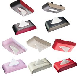 Car Seated/Hanged Type Tissue Box Multi-use Back Seat Headrest Case Paper Holder 210326