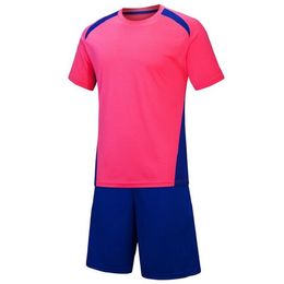 custom 2021 Soccer Jersey Sets Men's and women's adult orange sports training Customised football shirt team uniform Jerseys 18