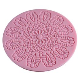 Cake Tools Silicone Bakeware Mold Lace Mat Fondant Sugar Candy Decorating Mould Baking Tool Gift