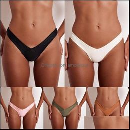 Two-Piece Separates Swimming Equipment Sports & Outdoors Sexy Bot Brazilian Swimwear Women Briefs Thong Low Waist Swimsuit Solid Cheeky Biki