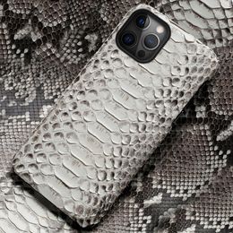 Genuine Python Leather Phone Case 12 12 Mini 11 Pro Max X XS max XR 5s 6 6s 7 8 Plus SE 2020 snakeskin Cover