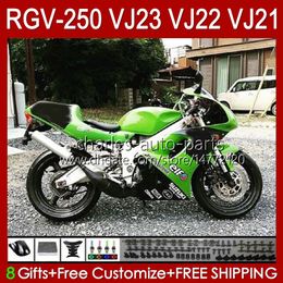 OEM Bodywork For SUZUKI RGVT RGV 250 CC RGV250 SAPC VJ23 Cowling RGV-250CC Body 107HC.102 RGVT-250 VJ 23 green black RGV-250 Panel 97 98 RVG250 250CC 1997 1998 Fairing Kit