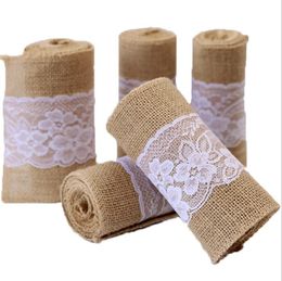 Burlap Fabric Ribbon for Crafts Burlap Lace Ribbon Great Fall Ribbons for Wreaths Winter Ribbons for Wreath DIY Crafts Wedding Decoration