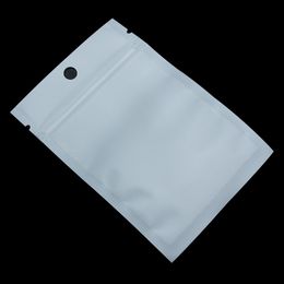 68cm 500pcs Matte Clear Front Groceries Zip Lock Packaging Bag With Hang Hole Plastic Electronics Retails Zipper Storage Bags