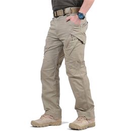 Military Tactical Pants Men Breathable Quick Dry SWAT Combat Army Cargo Trousers Summer Waterproof Casual Multi-pocket 211119