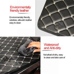 Car Seat Covers SEAMETAL Leather Armrest Auto Arm Rest Cushion Protector Universal Box Cover Waterproof Anti Slip Pad Mat281k