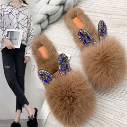 2021 fashion style slipper woman home Lovely and warm slippers DY1780 Y0427