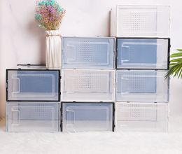 The latest 34X24X14.5CM breathable transparent shoe storage box, multi-functional and large-capacity, a variety of styles to choose from, support customization