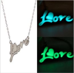 Mother's day gift Strands Luminous pendant love necklace