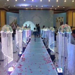 DHL Acrylic Crystal Wedding Centrepiece Table Centrepiece 110CM Tall Wedding party Decor road