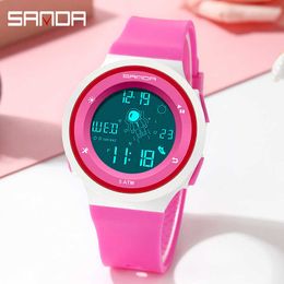 SANDA Men's Watch New Outdoor Casual Digital Watch Fashion Mens Sports Watch LED Electronic Clock relogio masculino Montre femme G1022