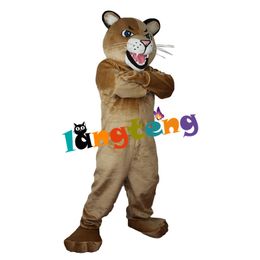 Mascot Costumes804 Brown Leopard Panther Mascot Costumes Adult Holiday Cartoon Character