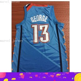 Stitched custom 13 George 0 Jerseys Embroidery women youth mens basketball jerseys XS-6XL NCAA