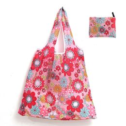 Foldable Portable Shopping Bag Reusable Grocery Storage Bags Large Size Shopper Tote Pouch Eco-friendly WH0236