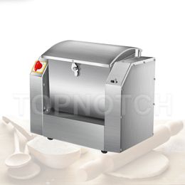 220v Electric Dough Kneading Machine Kitchen 10kg Flour Mixers Commercial Food Spin Mixer Stainless Steel Pasta Stirring Making Bread