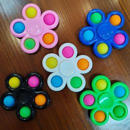 Push Fidget Toy Spinner 5 Sides Custom Finger Toys Flip Decompression Toy Novelty & Gag Toys Gift