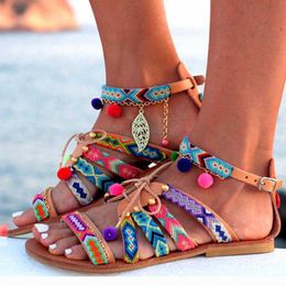 2021 Women Sandals Bohemia Platform Women's Shoes Sandals Female Summer Ladies Shoes Open Toe Casual Beach Shoes Femmes Sandales Y0721