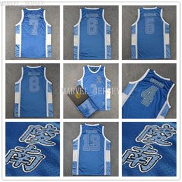 cheap custom ling nan 6 KASHINO 7 SENDOH 13 FUKUDA jersey UEKUSA BULE XS-5XL NCAA