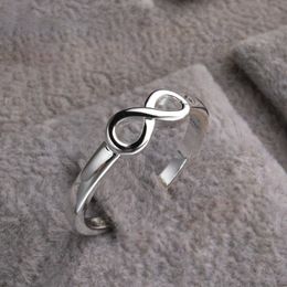 925 Sterling Silver Band Number 8 Rings Jewellery Infinity Fashion Engagement Bridal Wedding Finger Ring Big Promotion