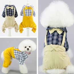 Dog Apparel clothes dogs suppliers teddy dog new gentleman overalls 2 Colours